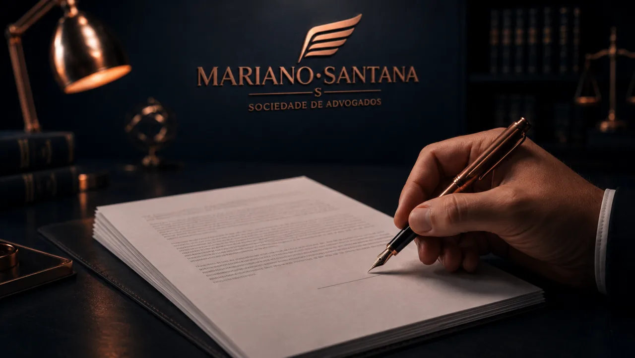 Contrato de prestação de serviço sobre a mesa com caneta na linha de assinatura